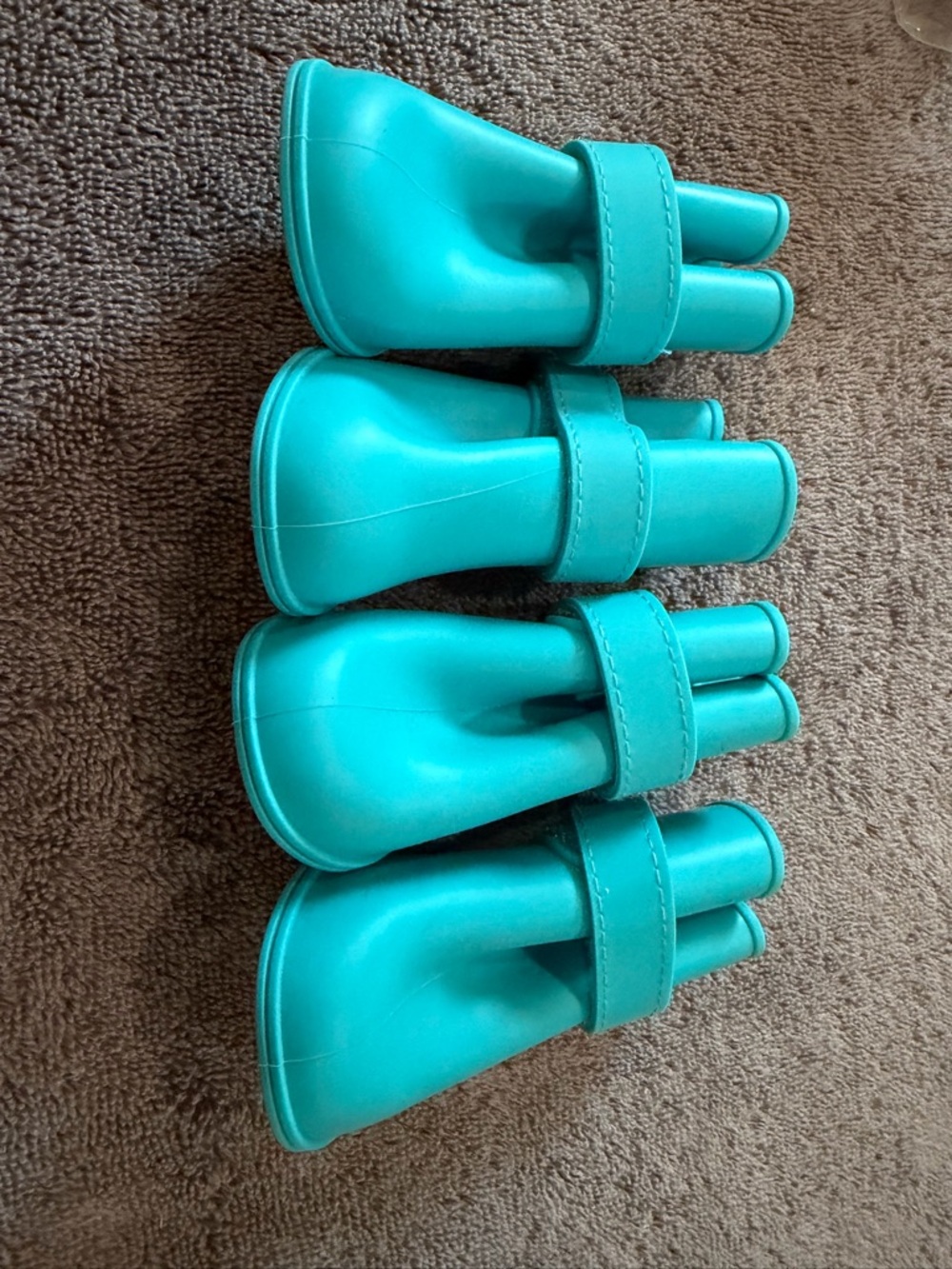 Good2Go Teal Waterproof Dog Boot Pair - Picture 4 of 5